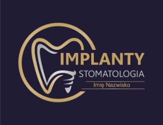 Implanty stomatologia - projektowanie logo dla firm online, konkursy graficzne logo